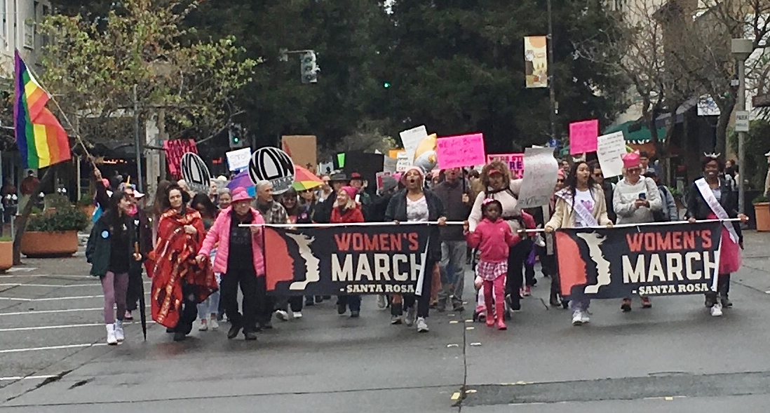 Santa Rosa Women's Rally and March 2019 lead banner