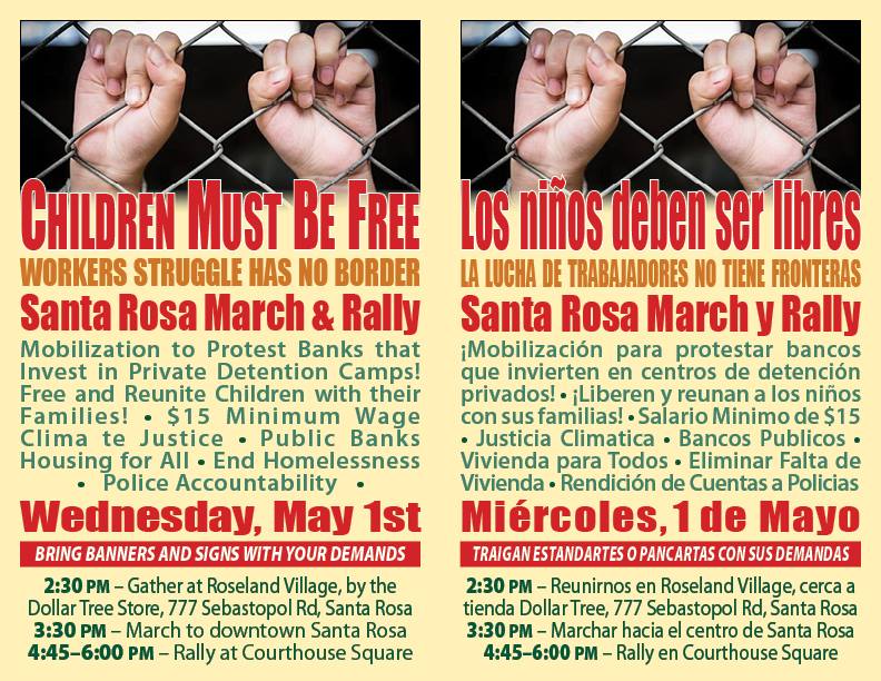May Day March and rally, Wednesday May 1
