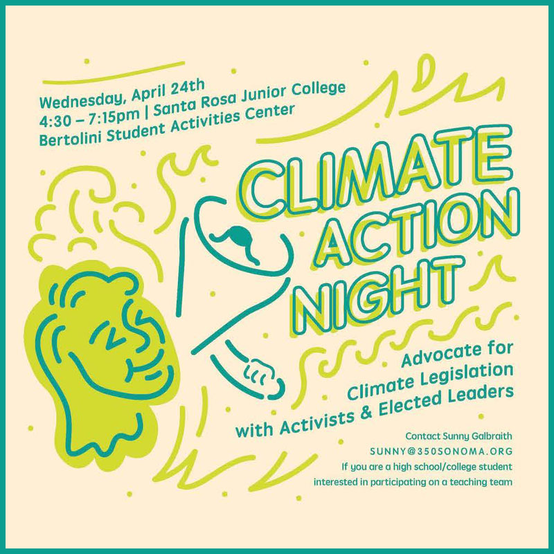 Climate Action Night at Santa Rosa JC 4/26/19