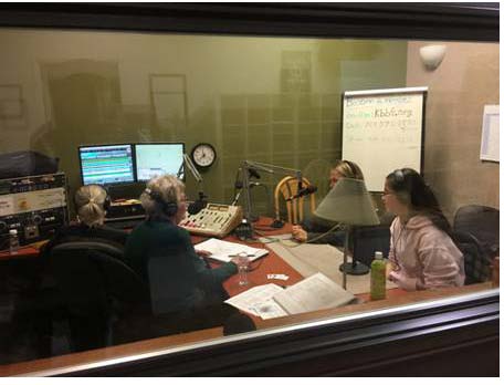 Cabrilla Wiecek and Ani Fowler speak on Climate Action Night on Women's Spaces Radio Show