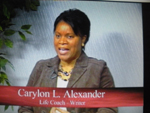 Carylon L. Alexander discussing Black History Month on Women's Spaces February 2008.